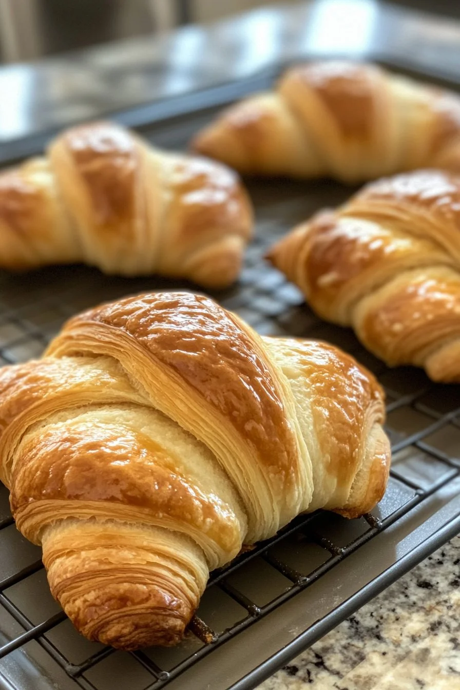 Easy Sourdough Croissant Bread