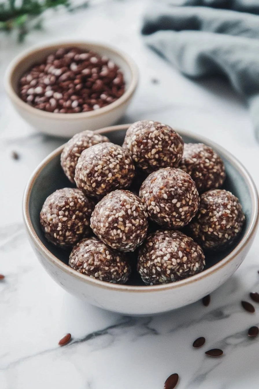 Flax and Chia Seed Energy Bites