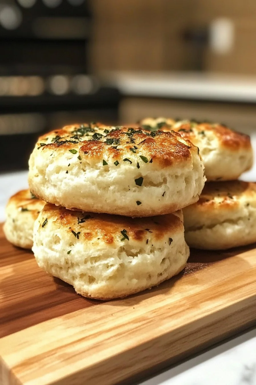 Garlic and Herb Sourdough Biscuits Recipe