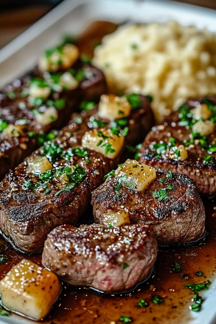 Garlic Butter Ribeye Steaks
