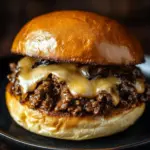 Delicious Philly Cheesesteak Sloppy Joes inspired by Gordon Ramsay's recipe