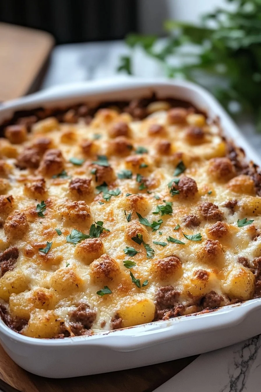 Healthy Ground Venison Tater Tot Casserole