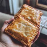 Homemade sourdough pop tarts filled with fruit and glazed for a sweet treat.