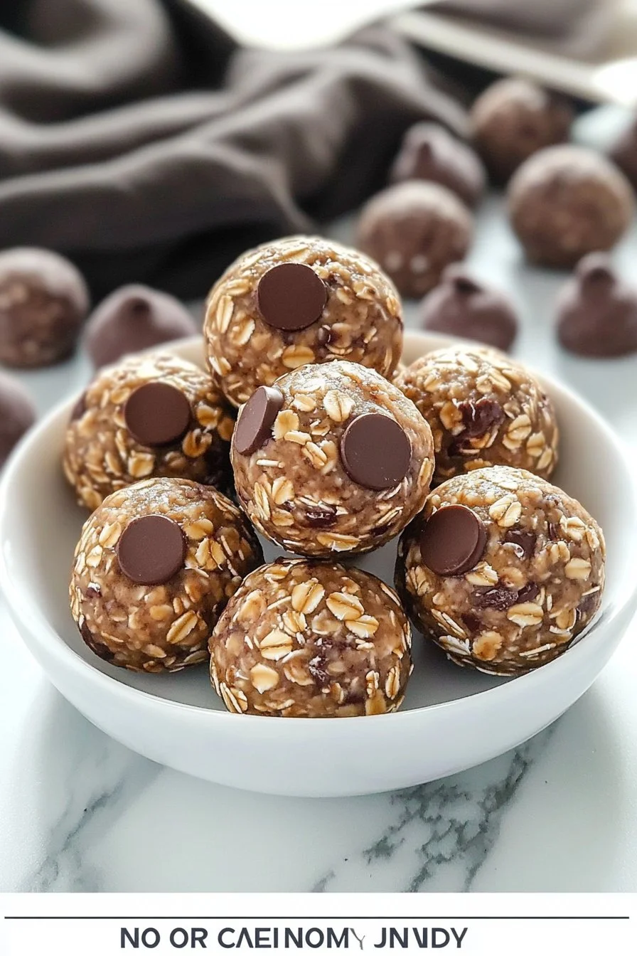 No Bake Oatmeal Chocolate Chip Protein Balls
