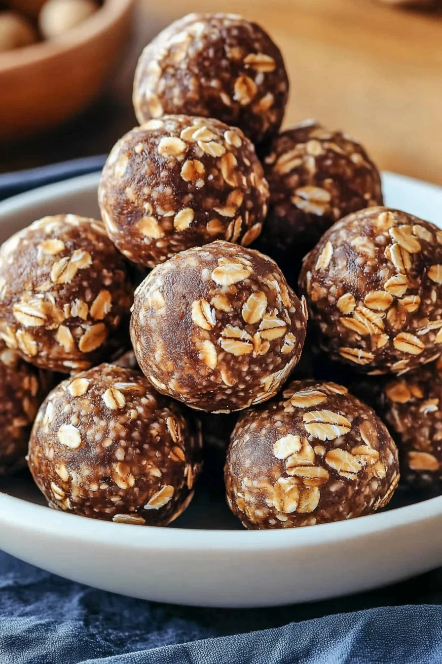 Oat Peanut Butter Date Balls (Vegan & Gluten-Free)