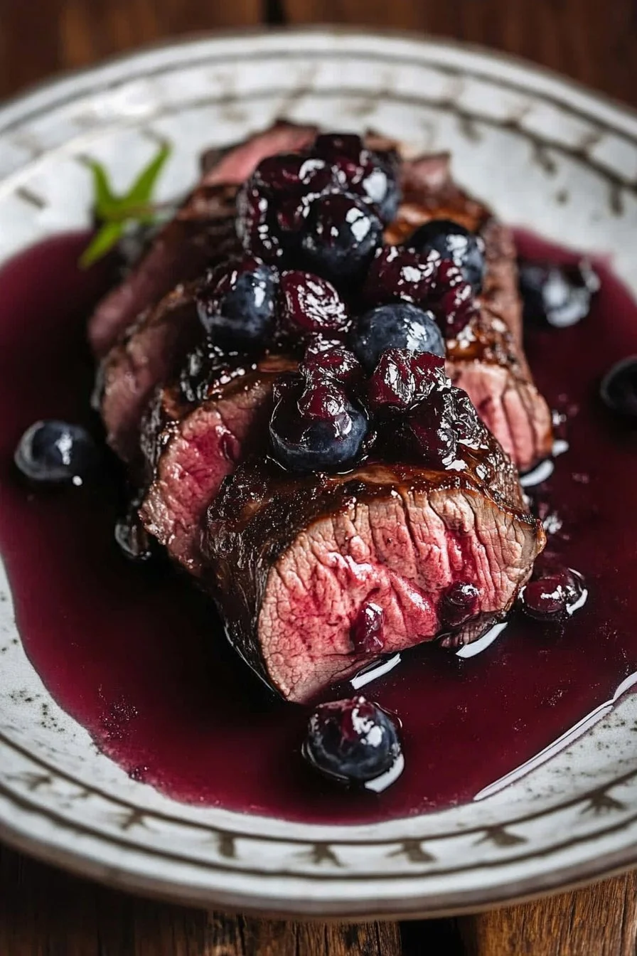 Scandinavian-Style Venison Tenderloin With Blueberry