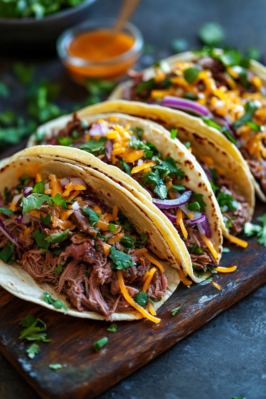Shredded Venison Tacos