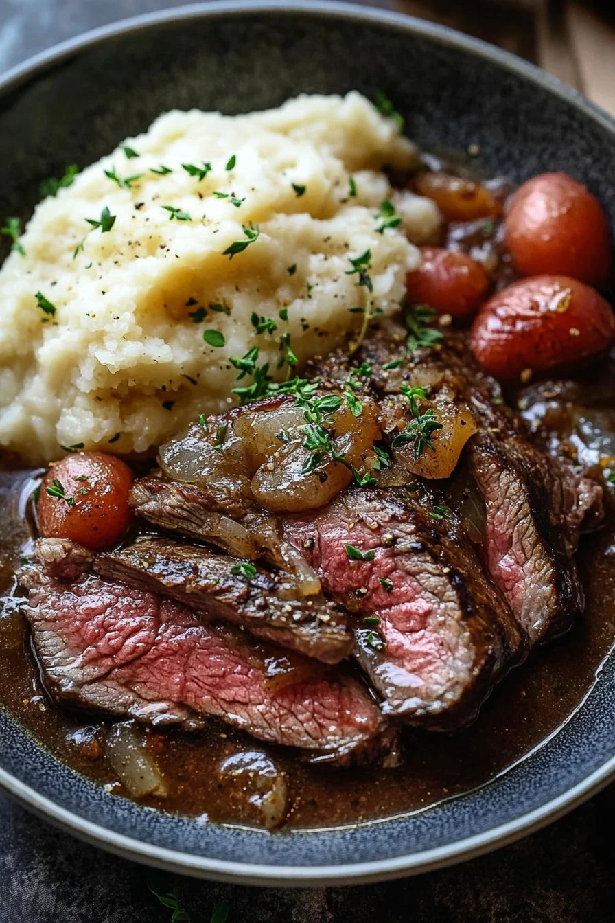 Slow Cooker Braised Steak