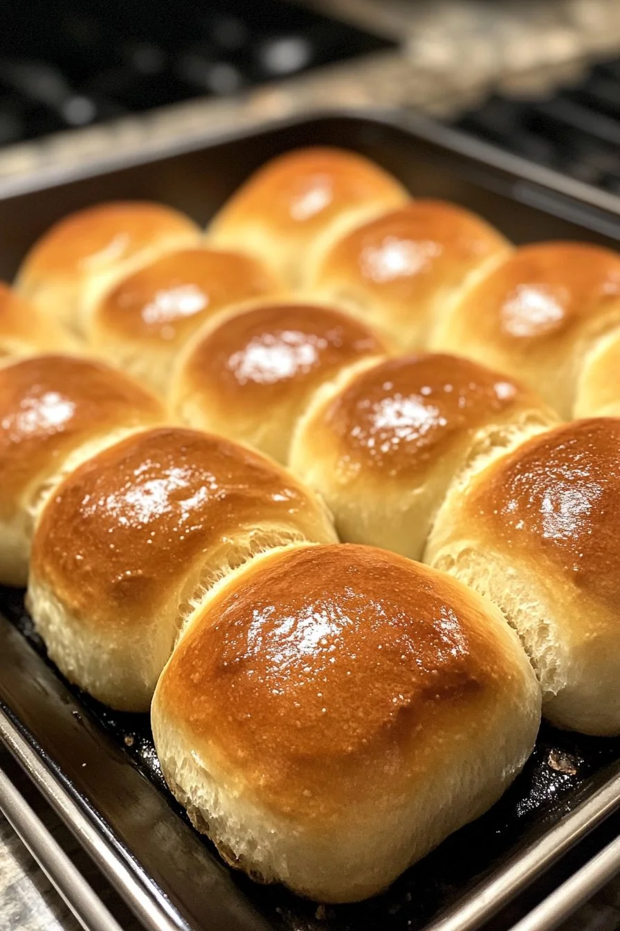 Soft Sourdough Dinner Rolls