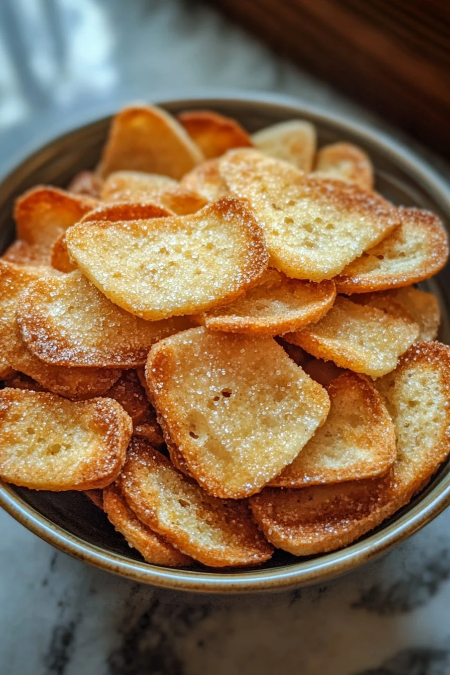 Sourdough Cinnamon Sugar Crisps
