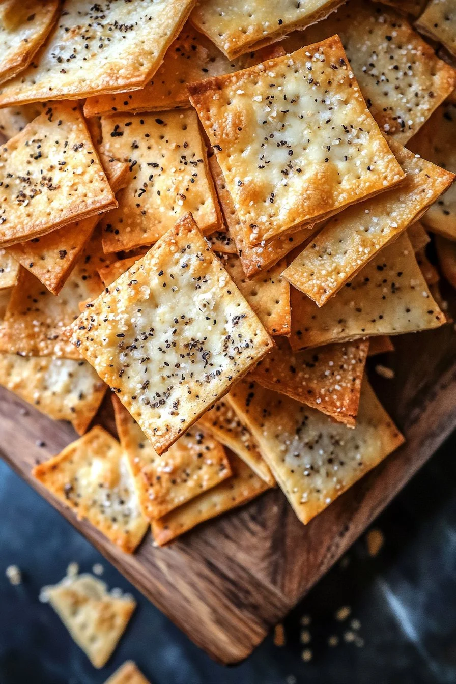 Sourdough Discard Cheese Crackers