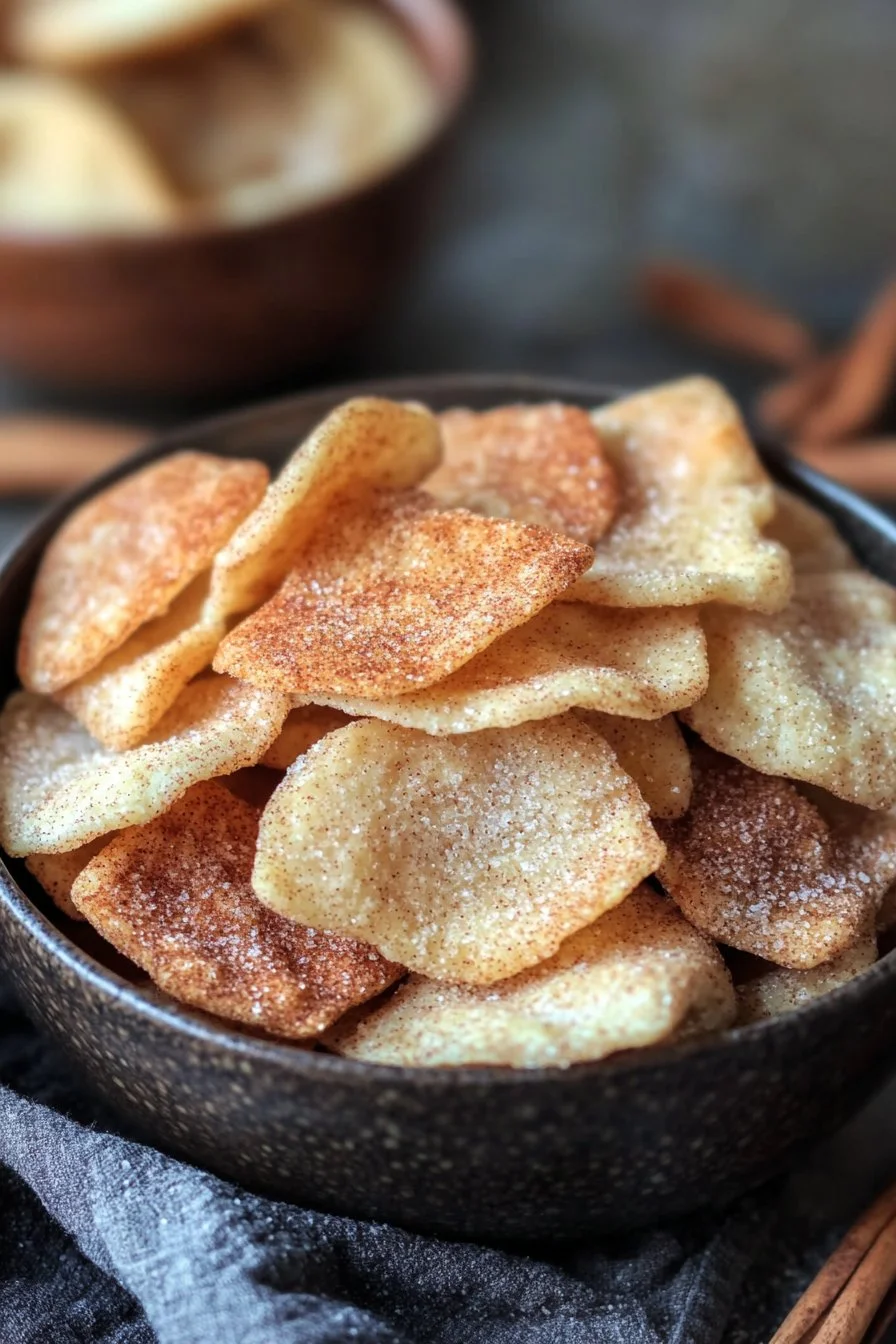 Sourdough Discard Cinnamon Sugar Crisps
