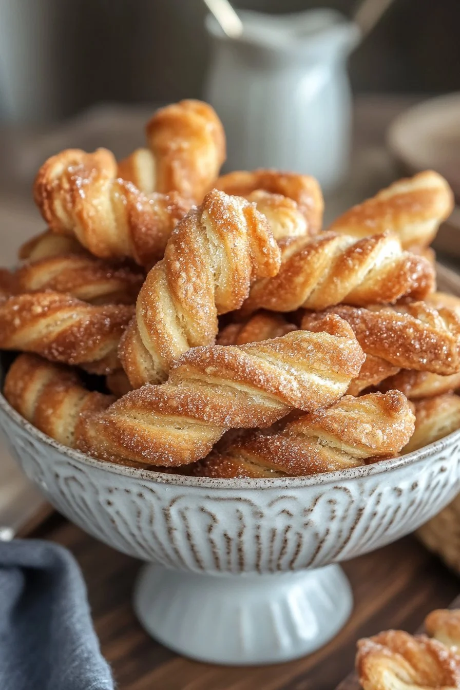 Sourdough Discard Cinnamon Sugar Twists - A Quick & Cozy Treat