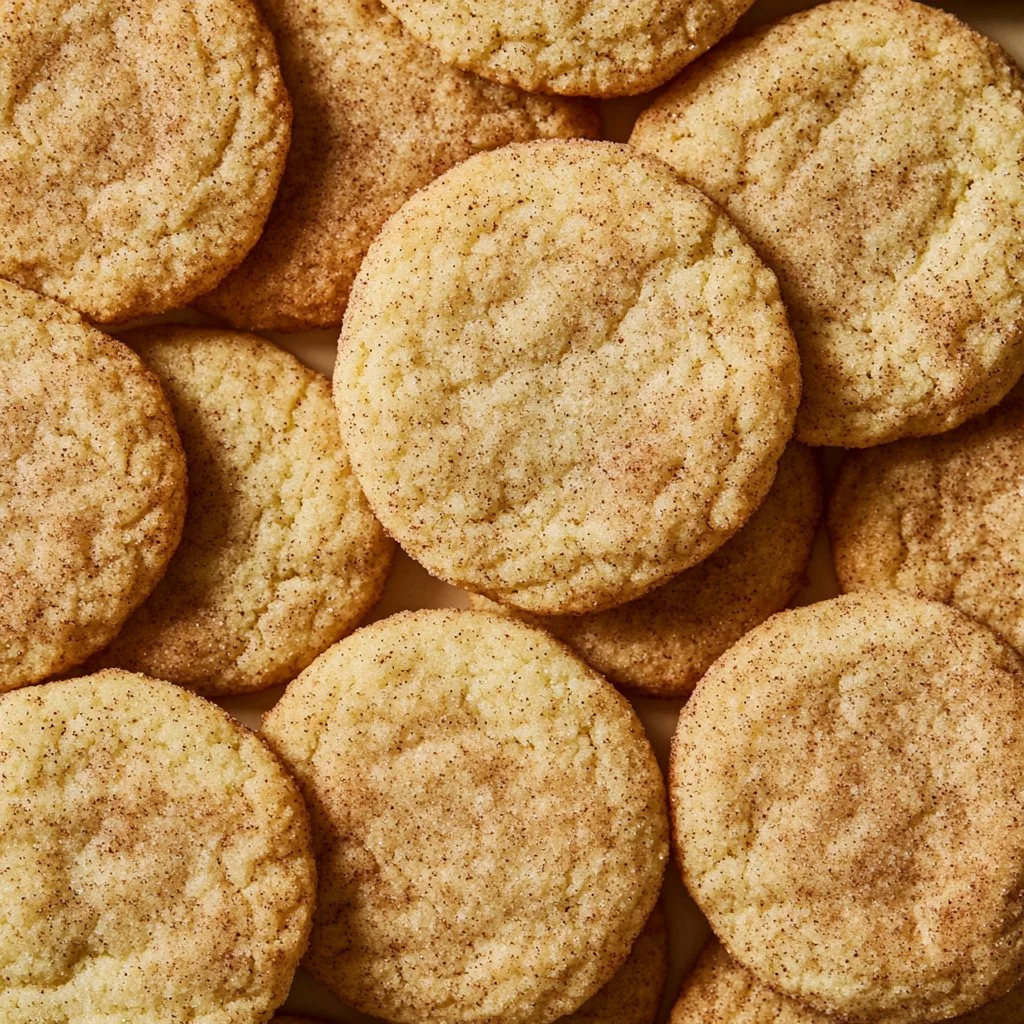 Deliciously baked sourdough snickerdoodle cookies with cinnamon sugar coating.