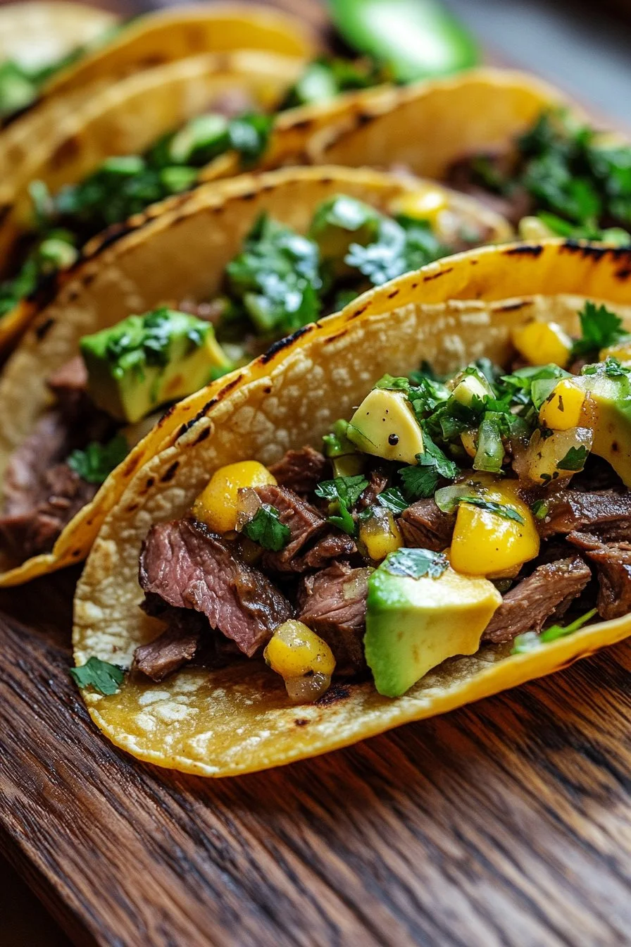 Spicy Venison Tacos with Avocado Salsa