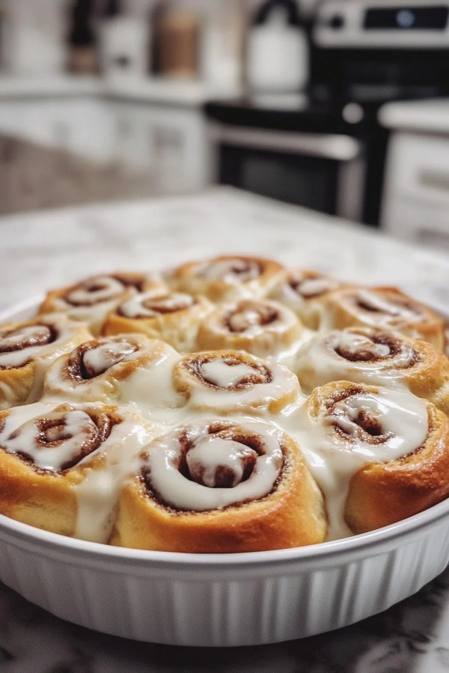 The BEST Bread Machine Cinnamon Rolls with Cream Cheese Icing