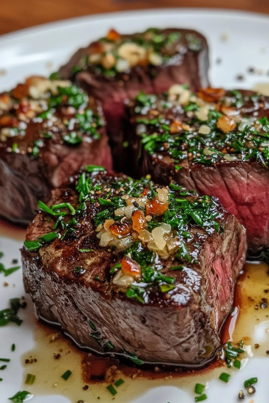 Venison Backstrap with Garlic Butter Sauce