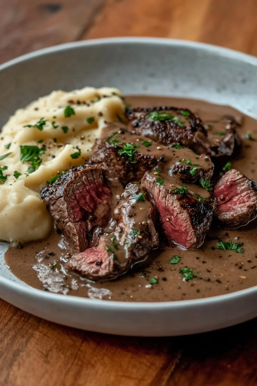 Venison Steak Diane