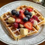 Delicious homemade waffles from the best waffle recipe