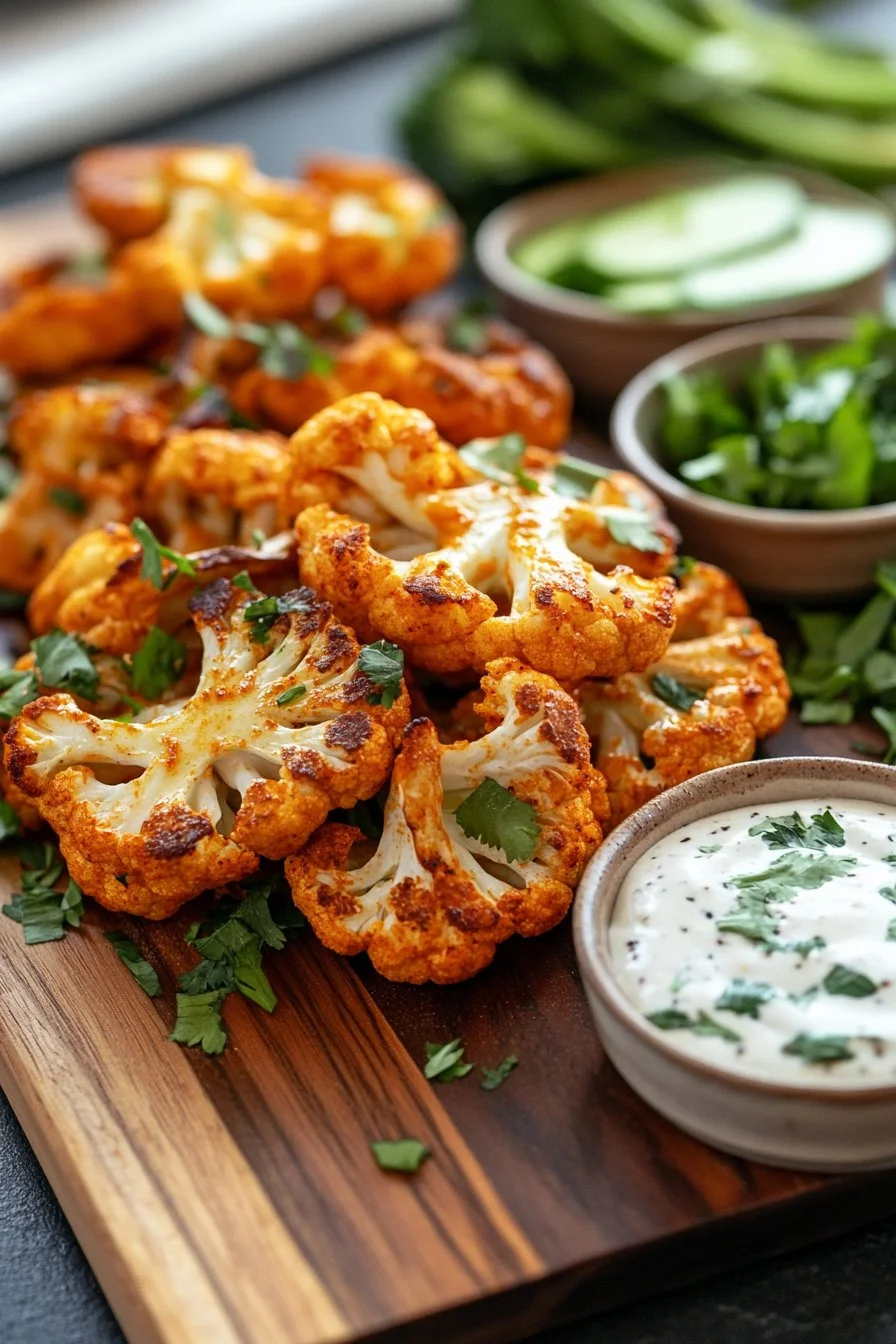 Buffalo Cauliflower Steaks