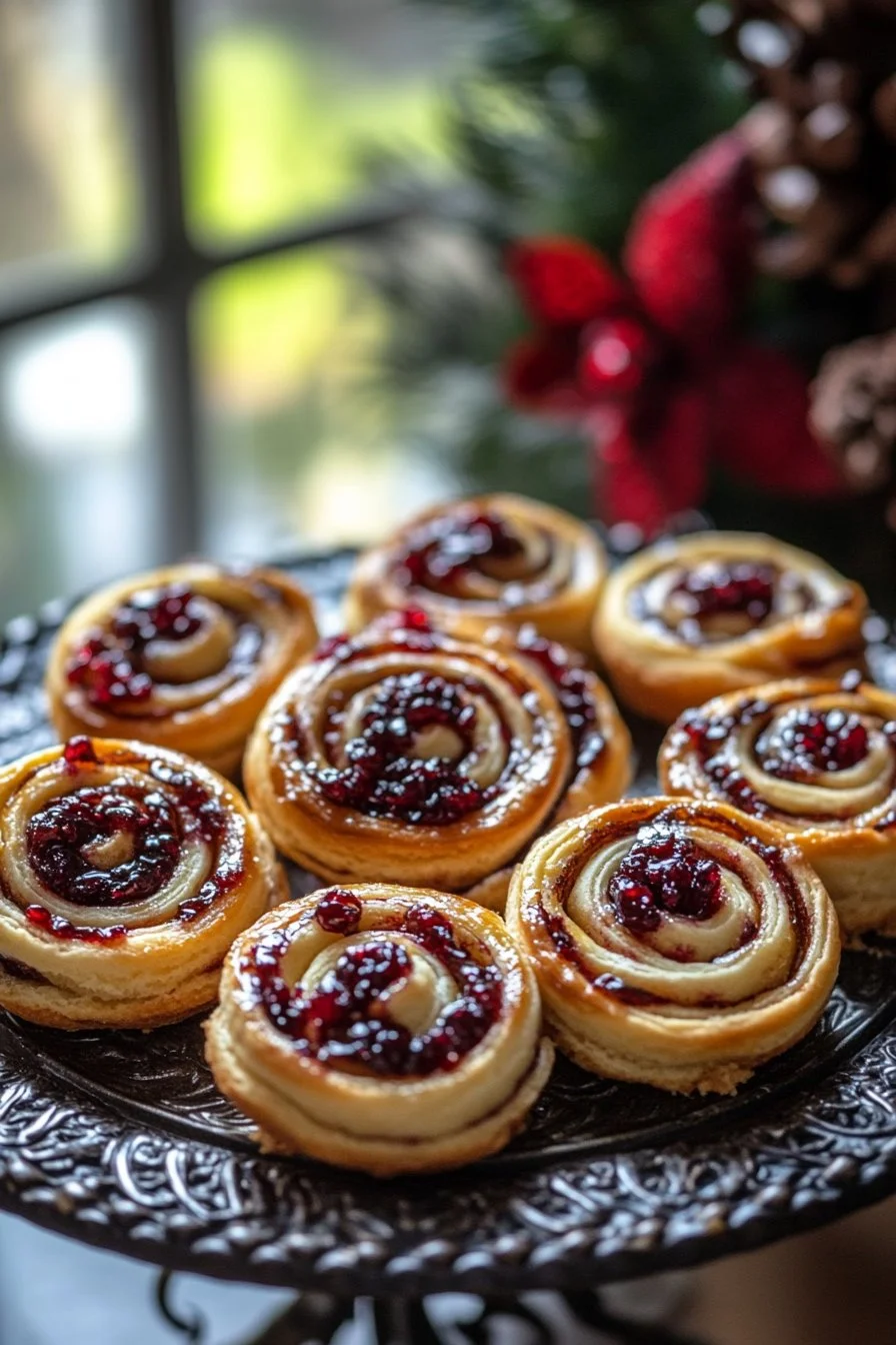 Christmas Cranberry Pinwheels