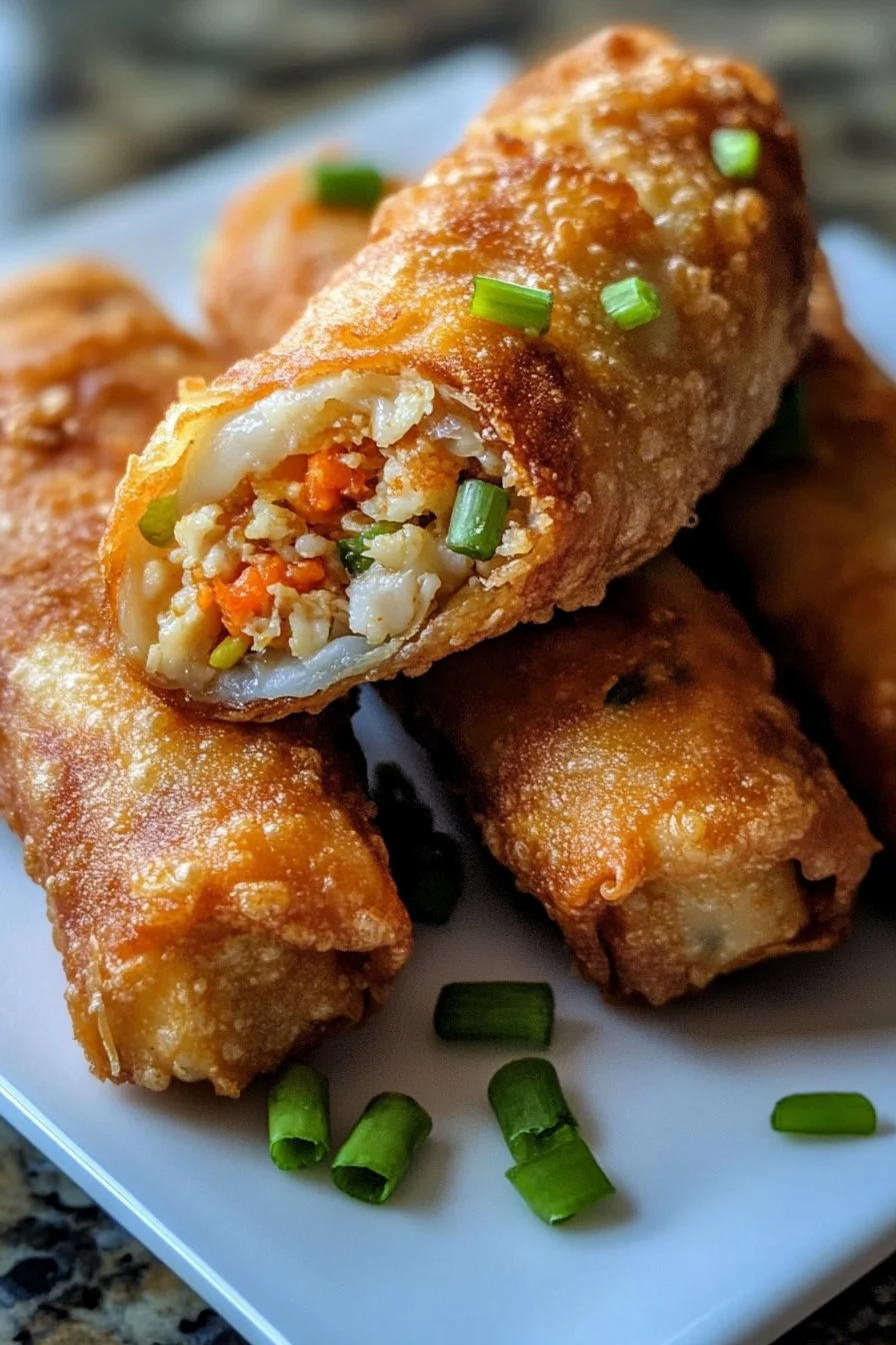 Crab Rangoon Egg Rolls