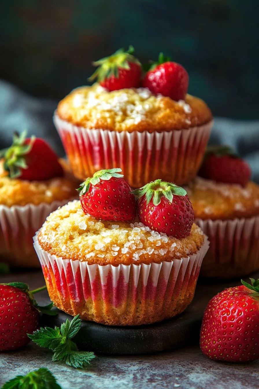 Delightful Fresh Strawberry Muffins