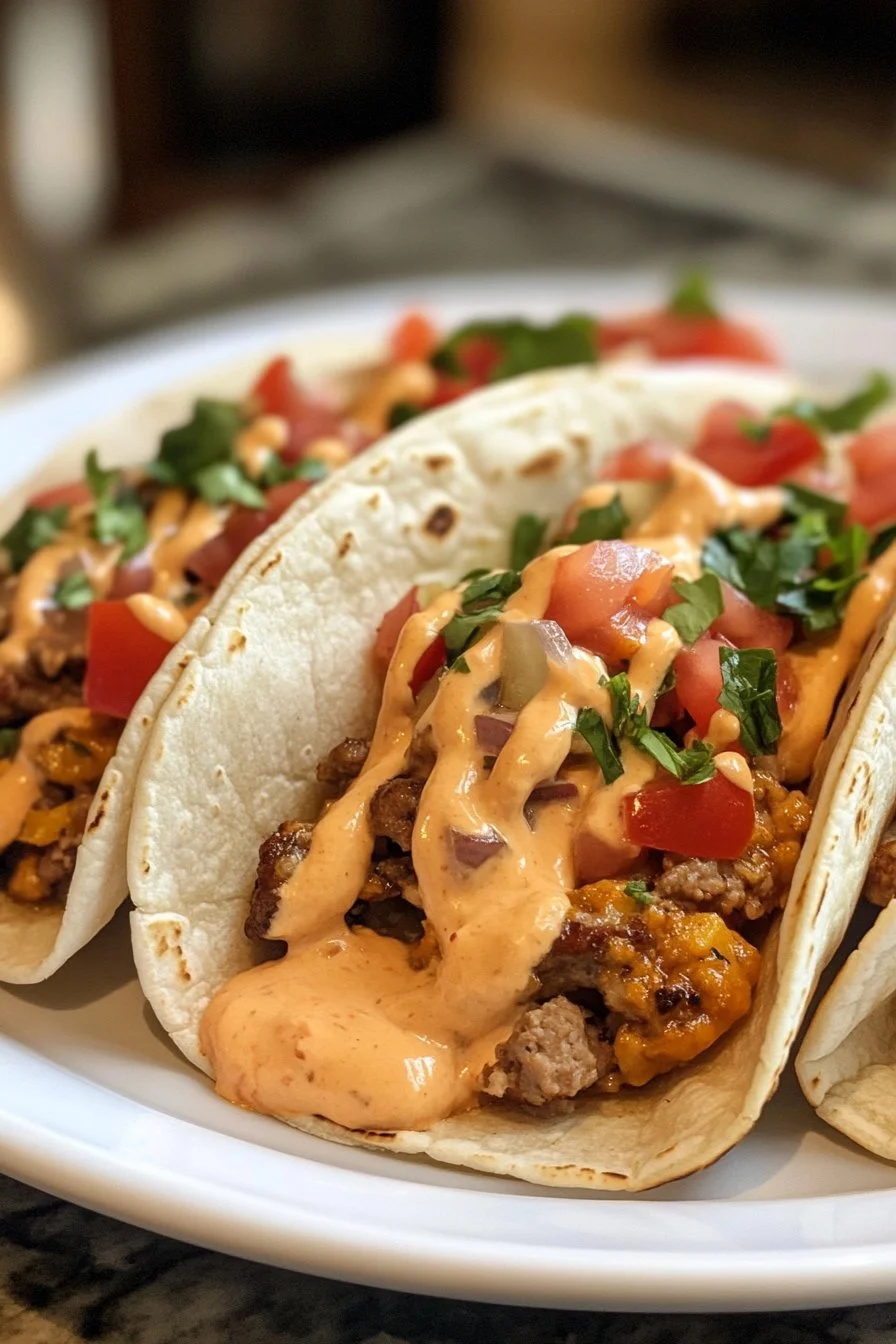 Easy Smash Burger Tacos