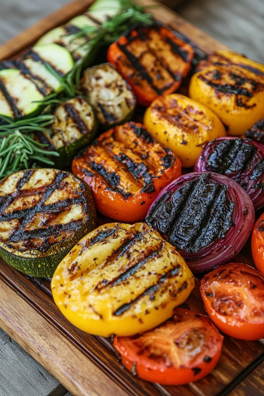 Fresh Grilled Vegetable Platter Recipe with Easy Balsamic Glaze Tutorial