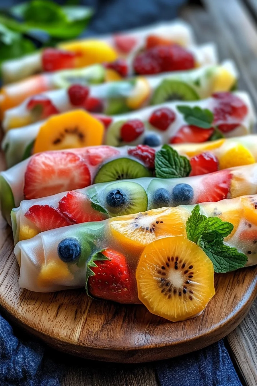 Fruit Spring Rolls - Kids Party Favorite!