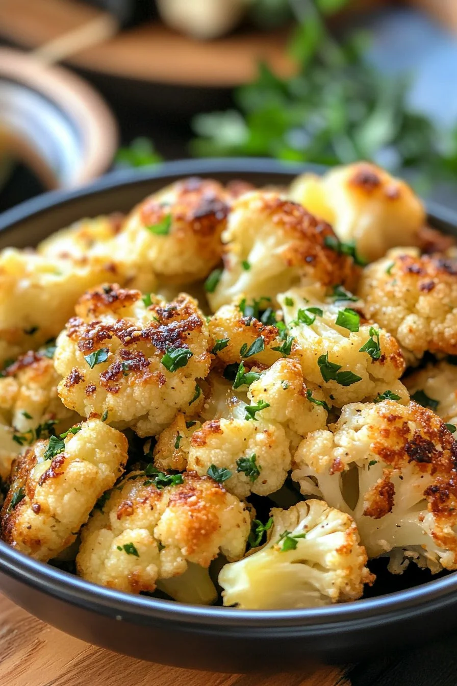Garlic-Parmesan Roasted Cauliflower