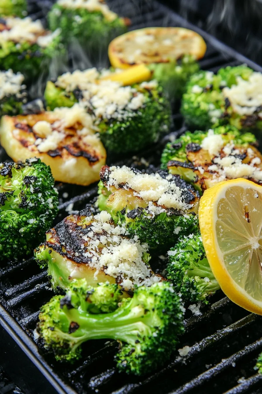 Grilled Broccoli with Lemon and Parmesan