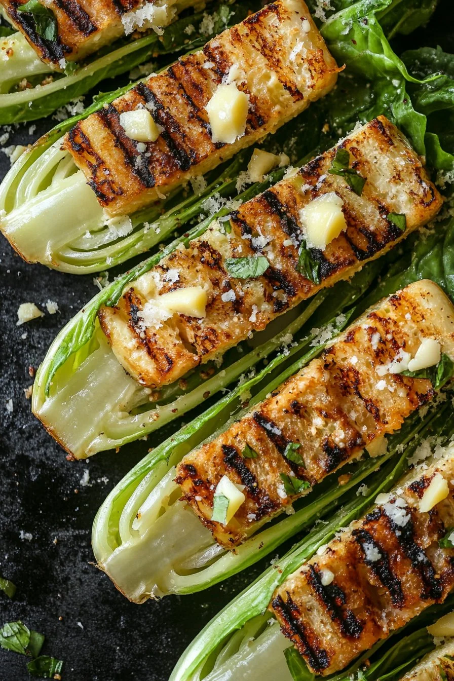 Grilled Romaine Caesar Salad Recipe