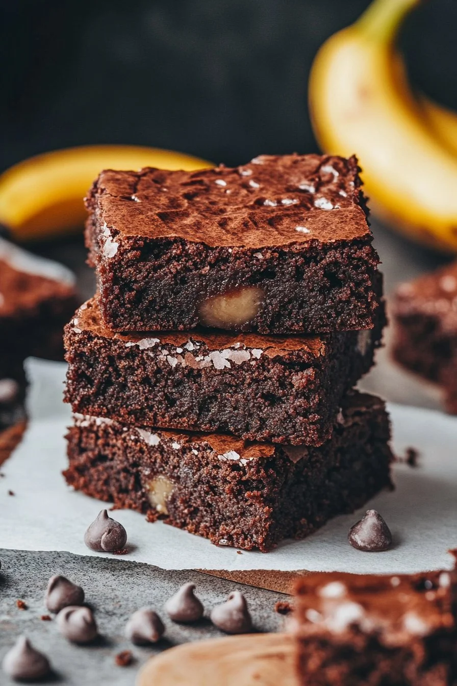 Healthy Banana Brownies Recipe