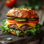 Healthy lettuce wrap burgers made with fresh ingredients and lean meat