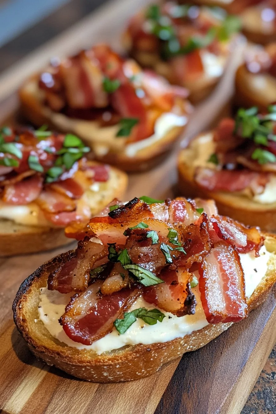 Million Dollar Bacon Crostini