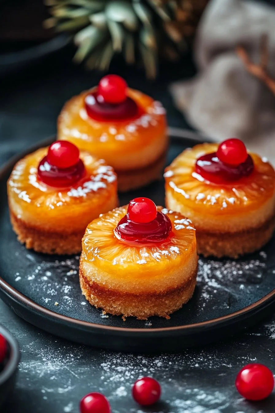 Mini Pineapple Upside Down Cakes