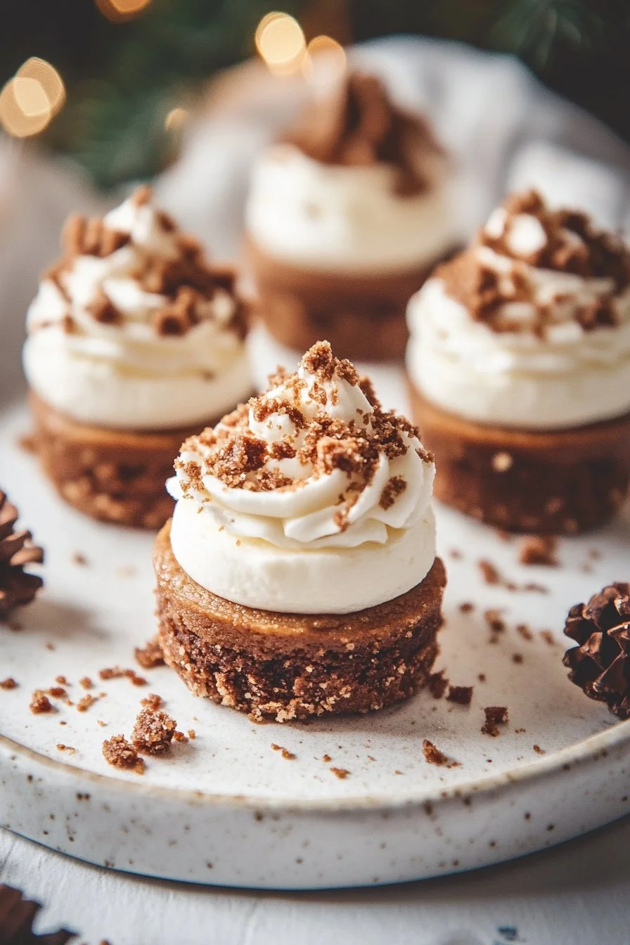 No-Bake Gingerbread Cheesecake Cups