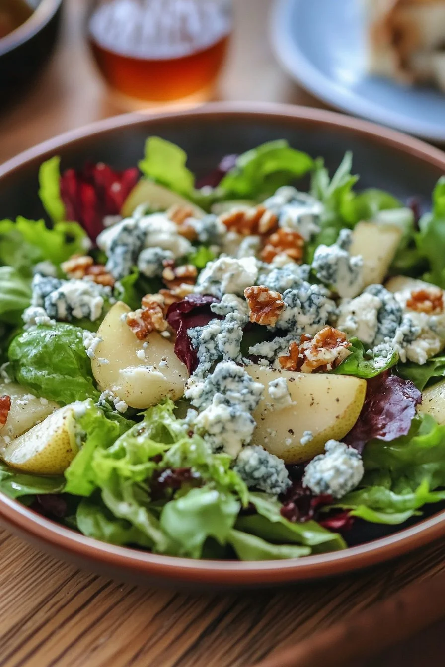 Pear and Blue Cheese Salad