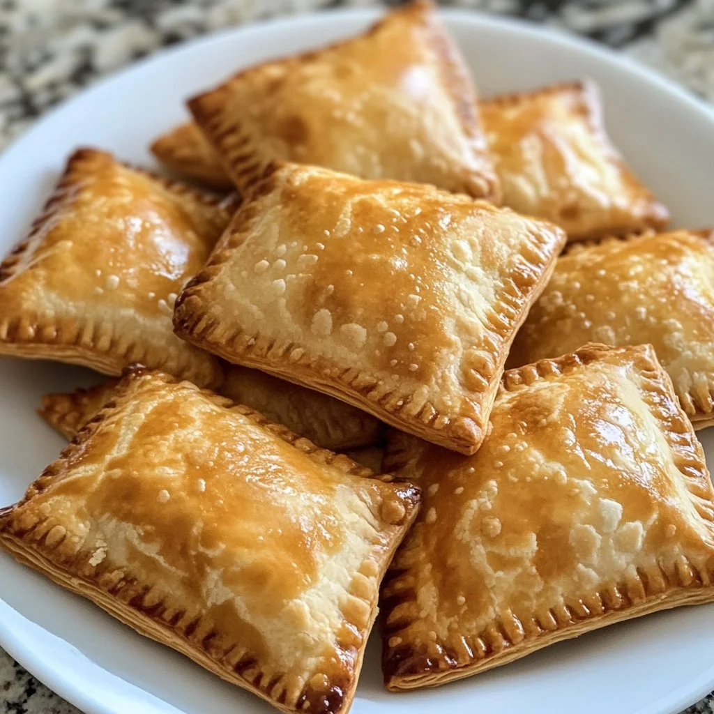 Delicious Puerto Rican quesitos, cream cheese pastries with flaky crust.