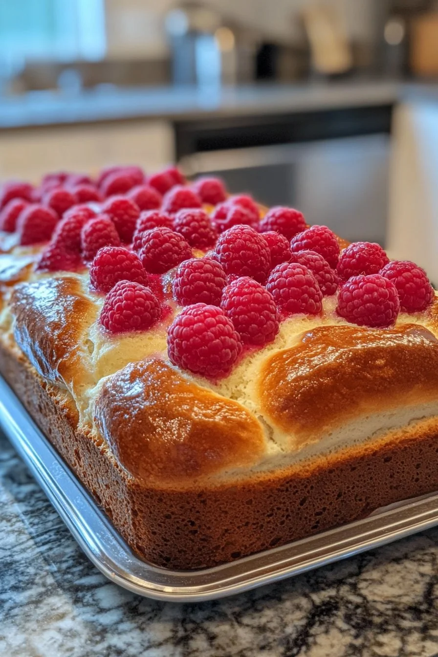 Raspberry Swirl Brioche Loaf