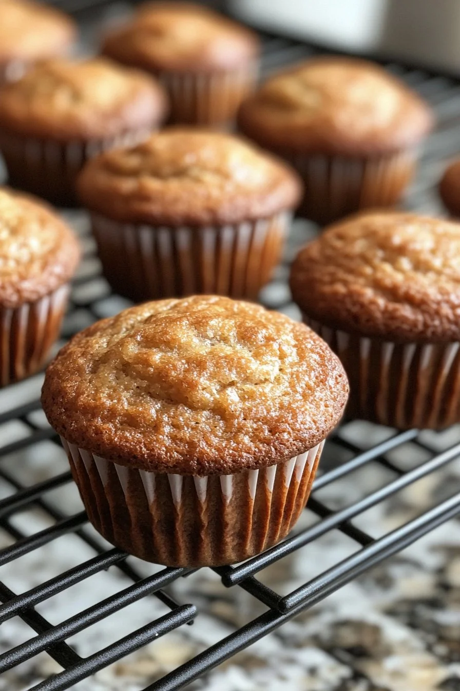 Soft and Moist Banana Muffins