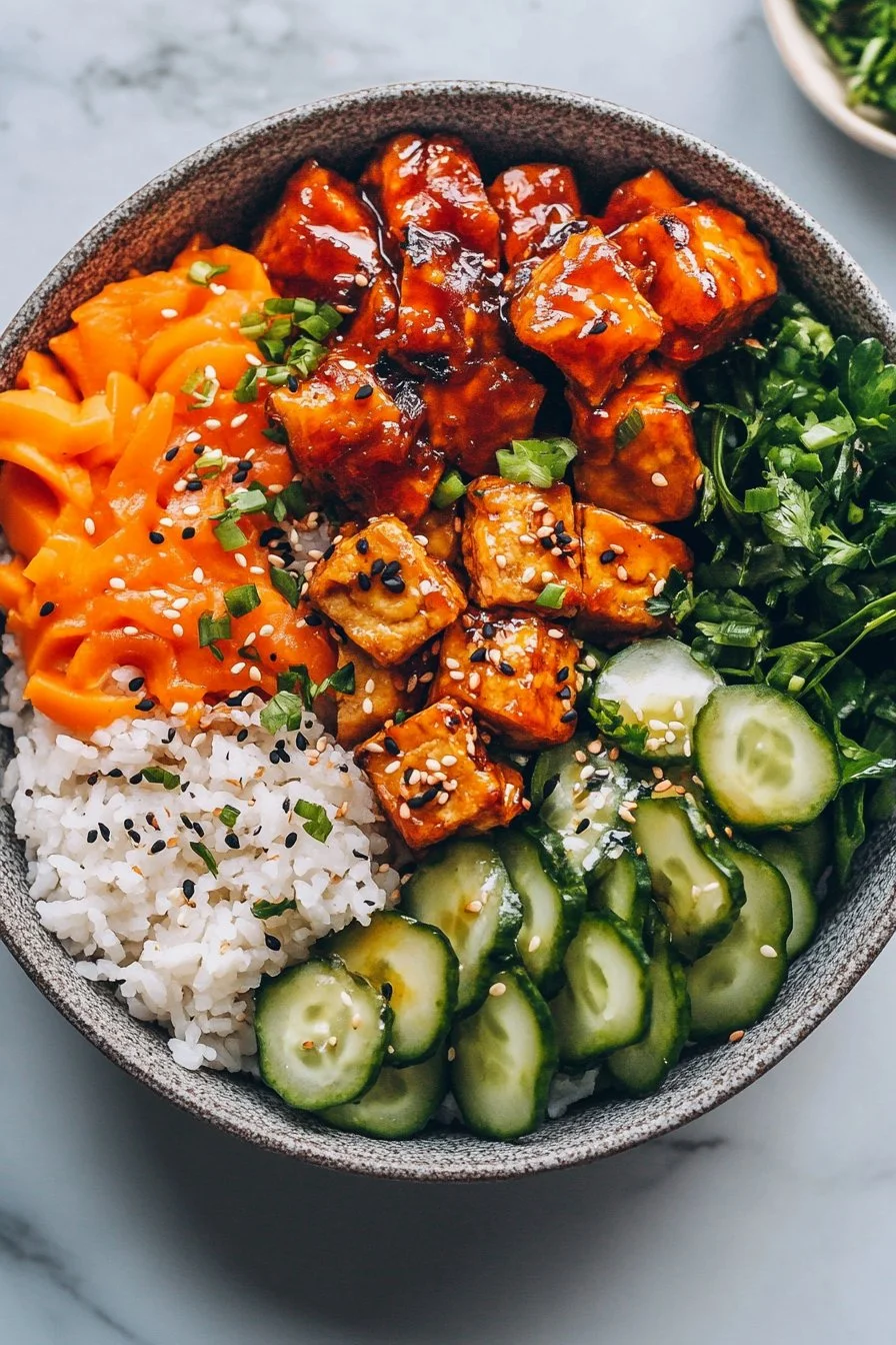 Vegetarian Crunchy Roll Bowls Recipe