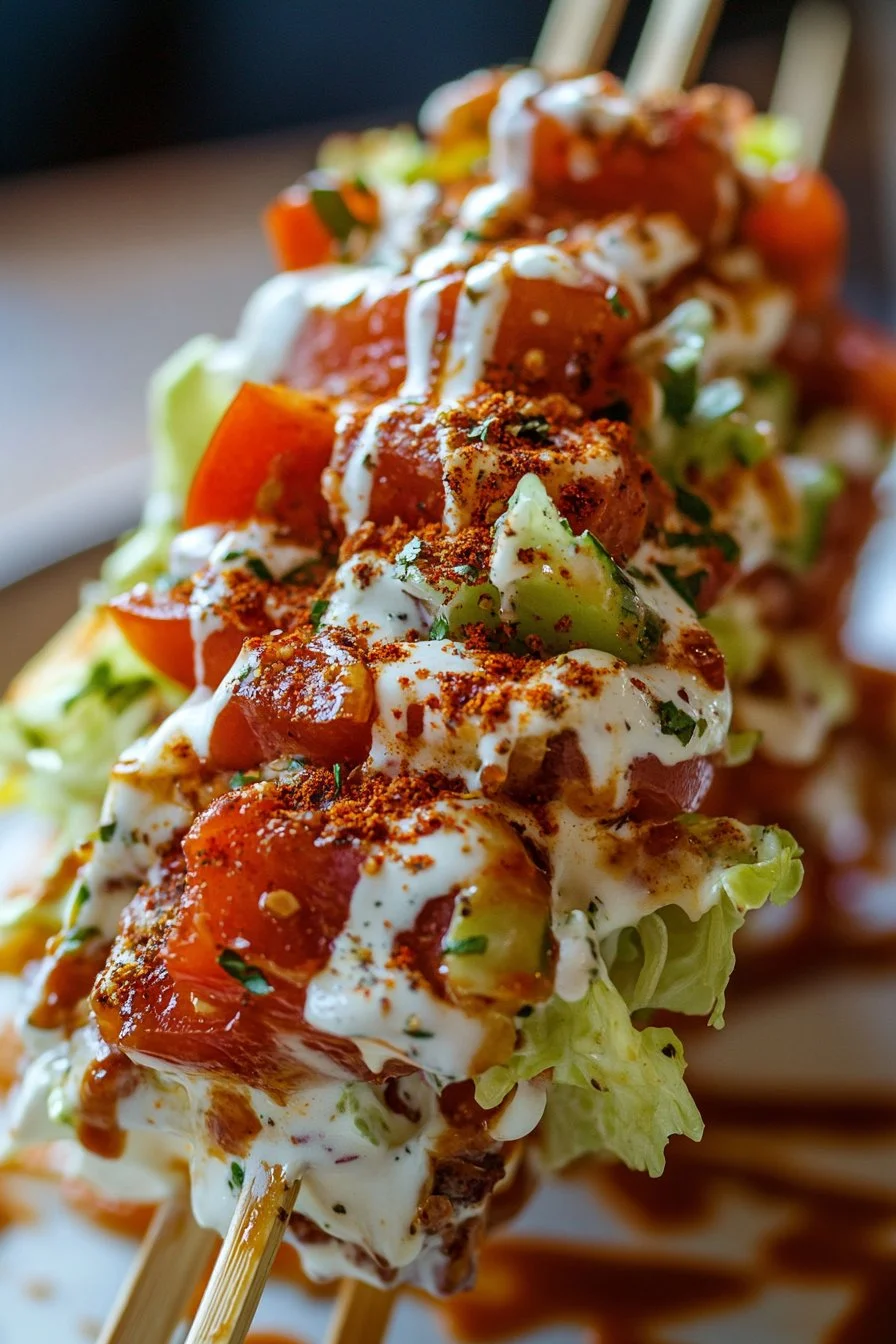 Wedge Salad on a Stick