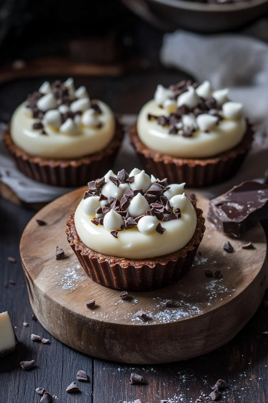 White Chocolate Mousse Tartlets