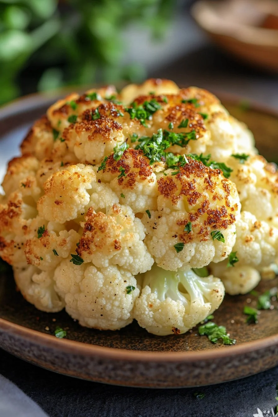 Whole Roasted Cauliflower