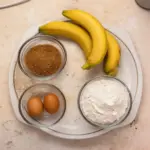 Delicious 4-ingredient banana bread baked to perfection.