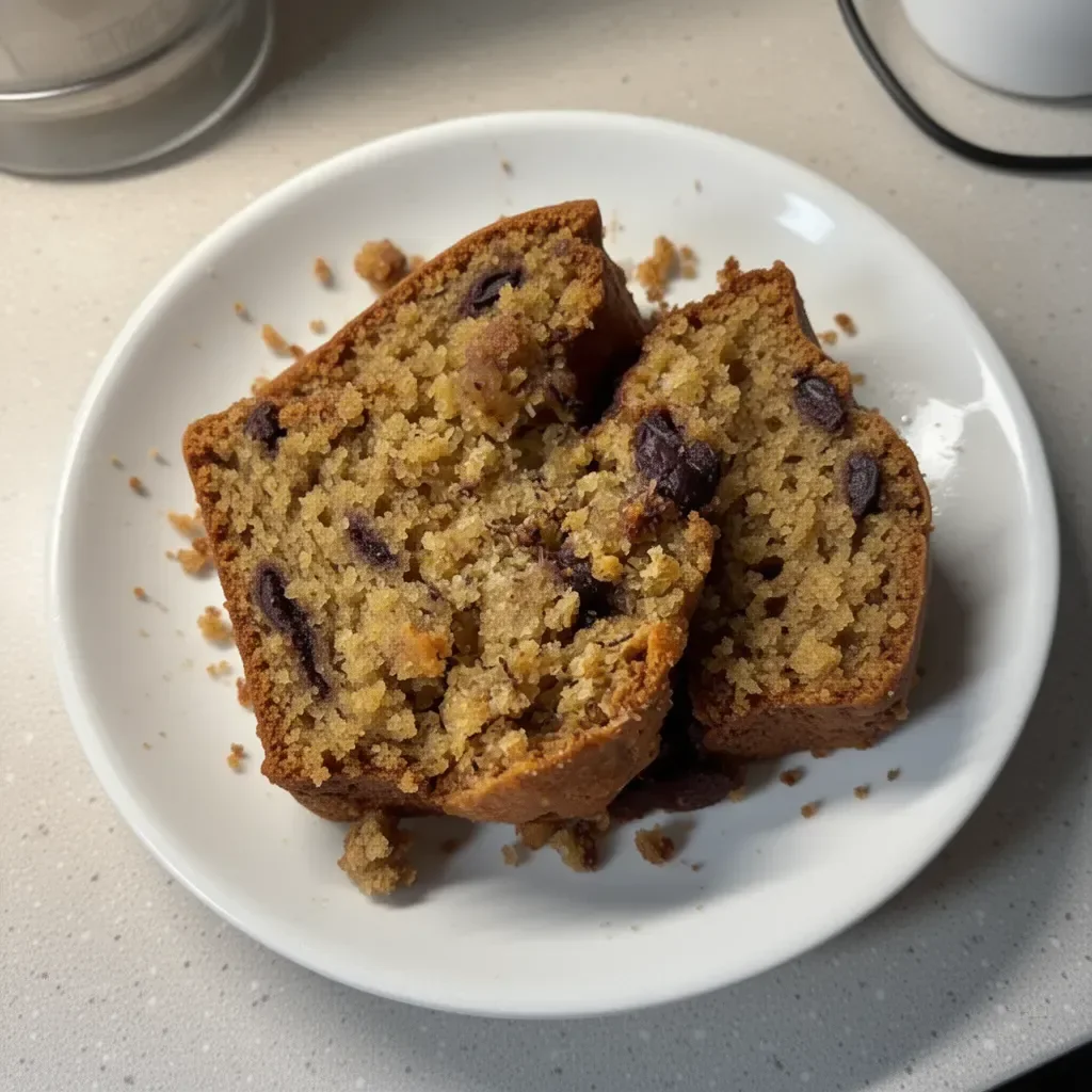 Delicious vegan banana bread made with 5 simple ingredients