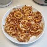 Air fryer crispy onions - golden, crunchy, and flavorful onion rings