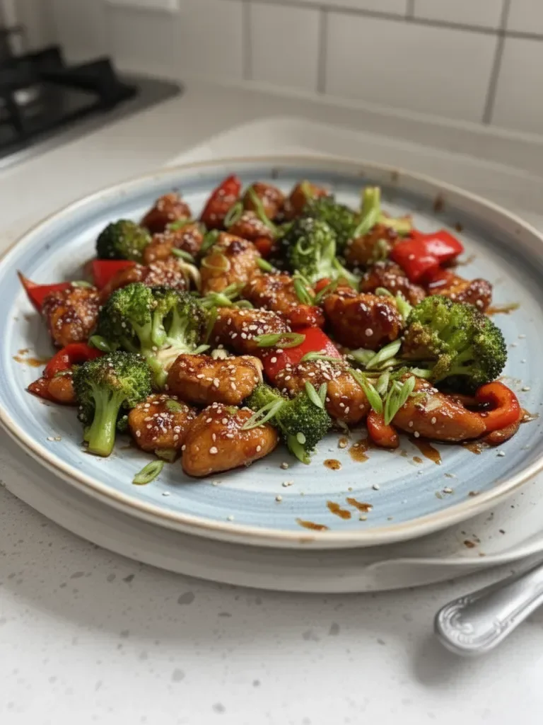 Amazing Sheet Pan Sticky Sesame Chicken & Broccoli 25 min
